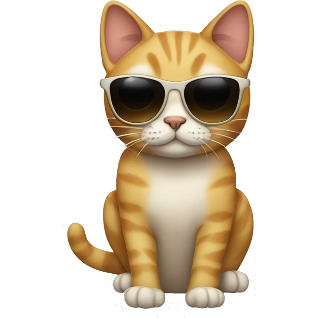 Cat with sunglasses emoji