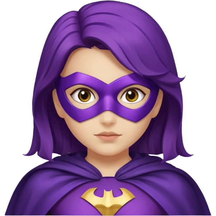 make a  girl purple super hero emoji