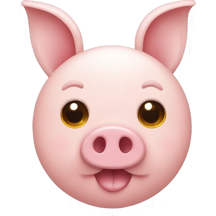 Pig face with rabbit ears emoji