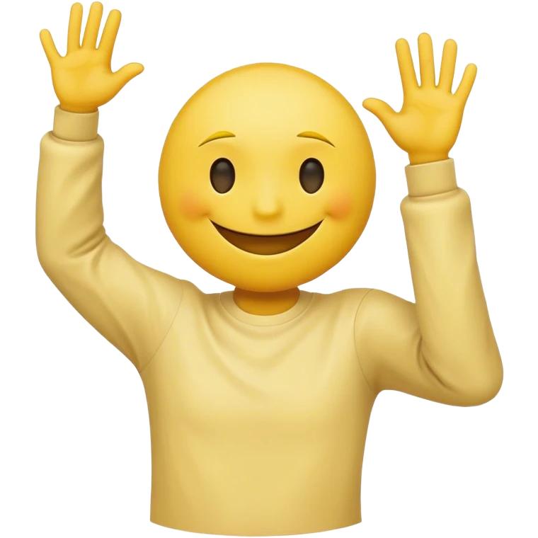Smiley doing dab emoji