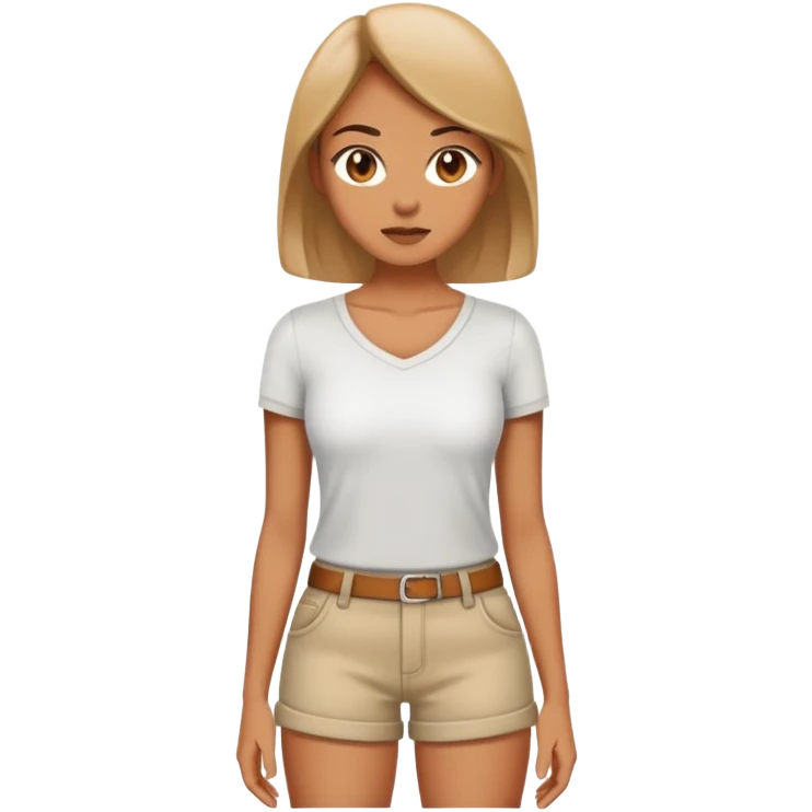 Woman short pants emoji