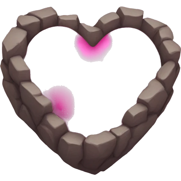 Pink hearth emoji