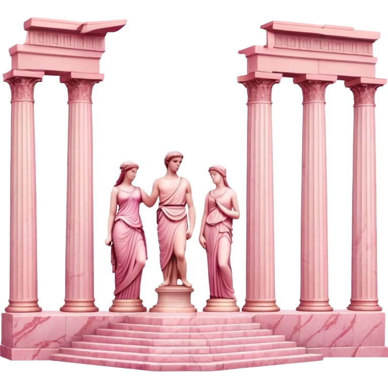Ancient Greece in pink  emoji