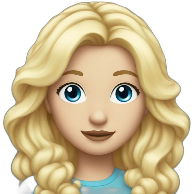vanilla skin . sunny blonde hair . blue eyes emoji