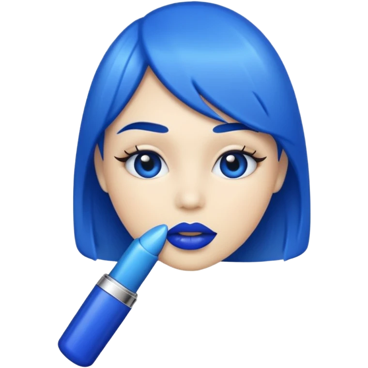 Blue 💋 emoji