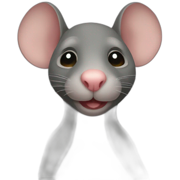 Bald rat emoji