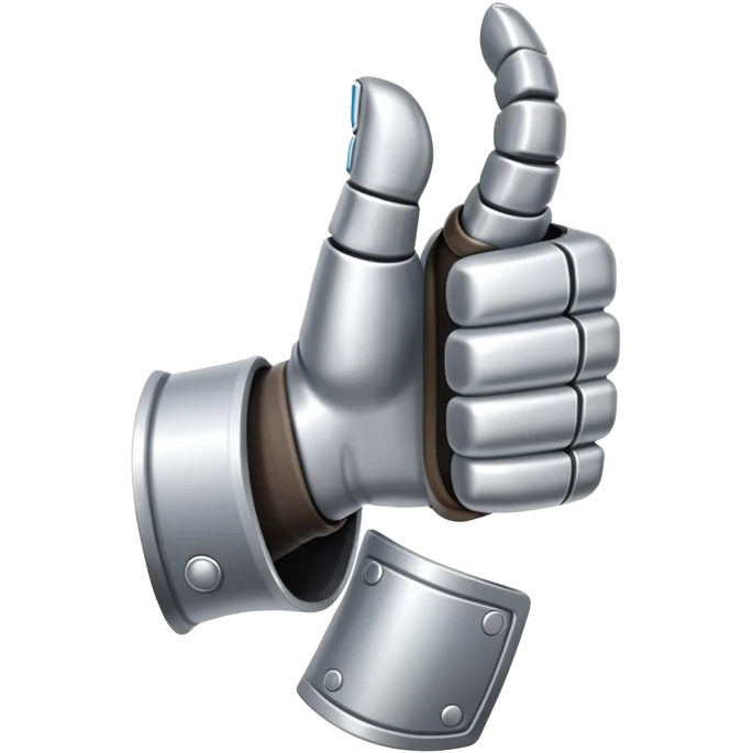 modern gauntlet thumb up emoji