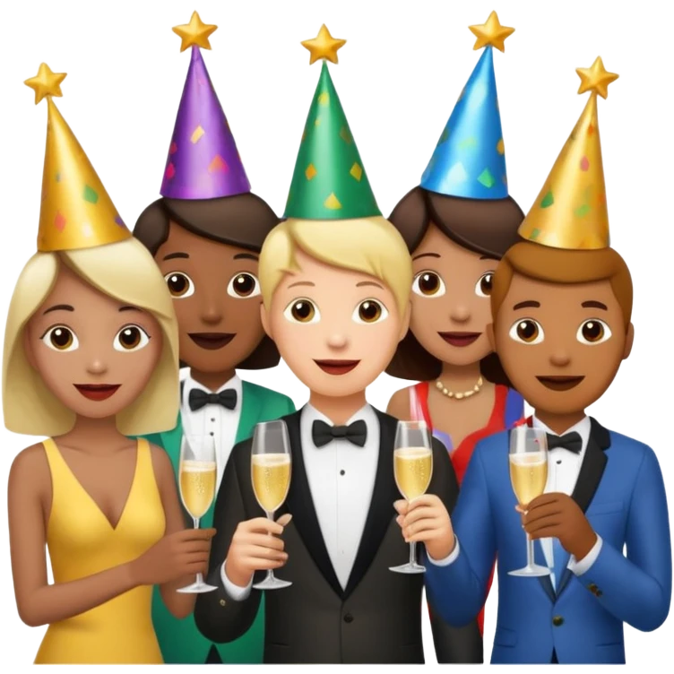people drink champagne emoji