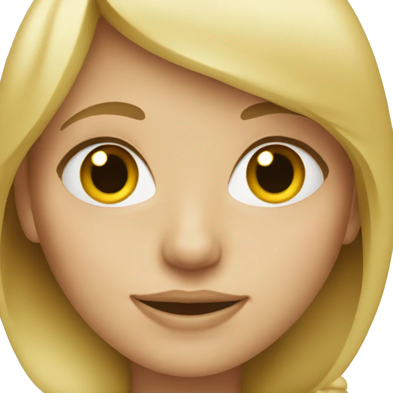 Blonde girl emoji