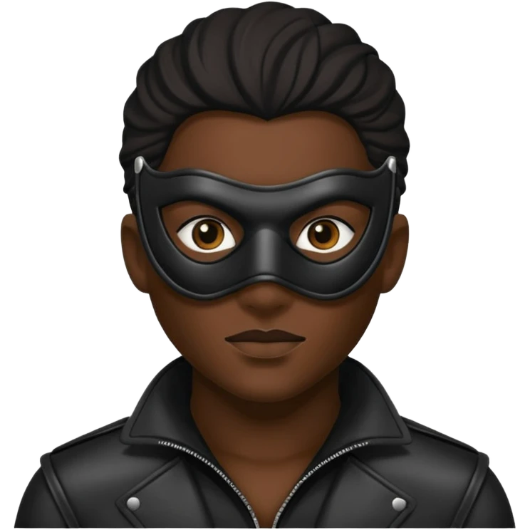 bdsm slave leather mask emoji