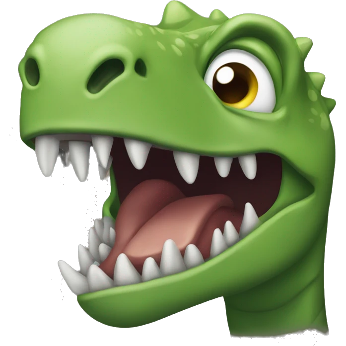 create emoji of a suffocating dinosaur emoji