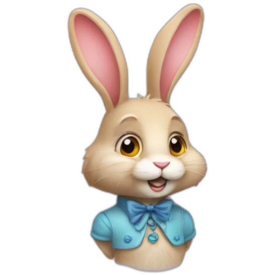 Rabbit in wonderland emoji