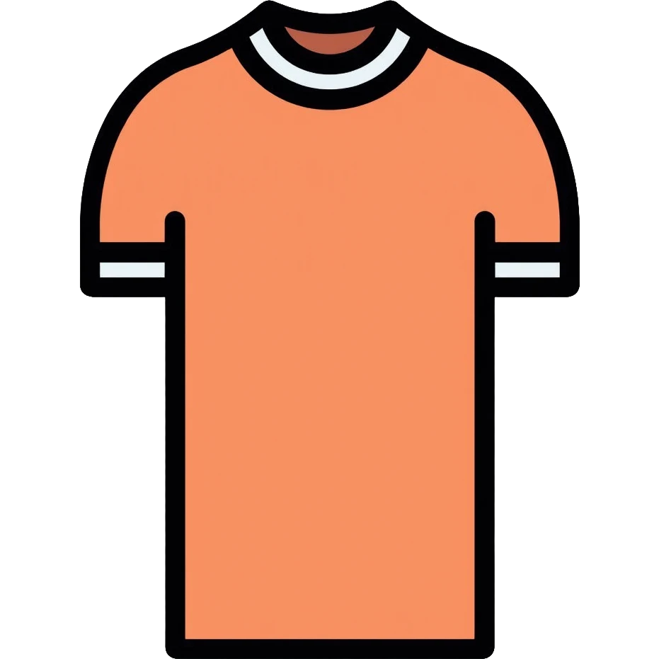 T-shirt with collar emoji