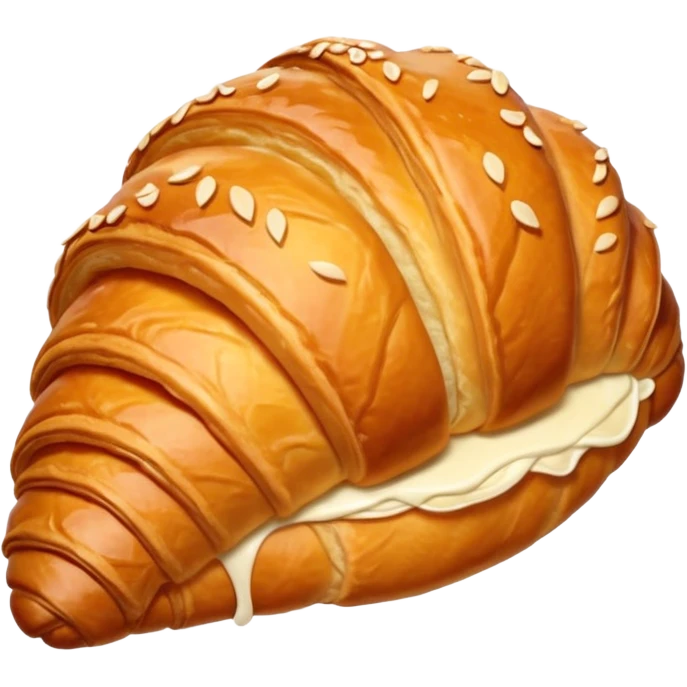 croissant with red coquette emoji
