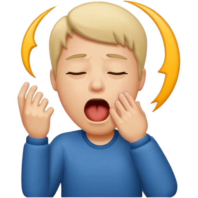 Ich bekomme nicht genug Schlaf emoji