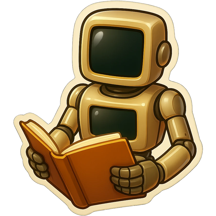 bureaucrat robot with no head. black screen is in chest  emoji