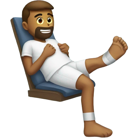 Broken leg emoji