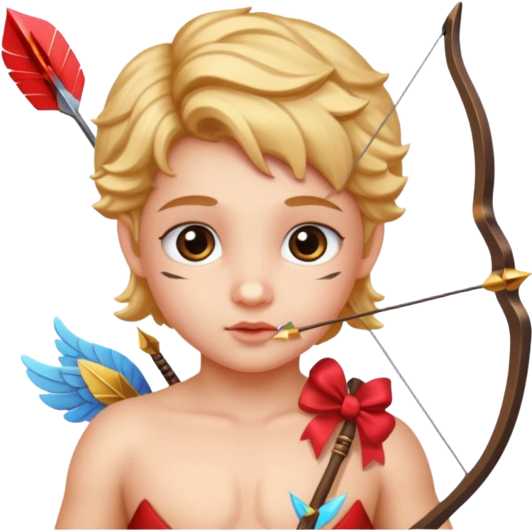 Cupid with bow and arrow emoji