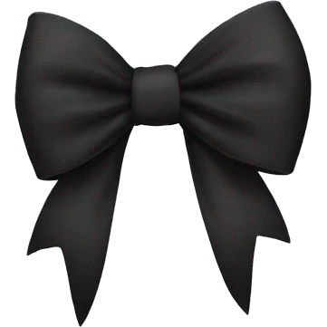 black bow emoji