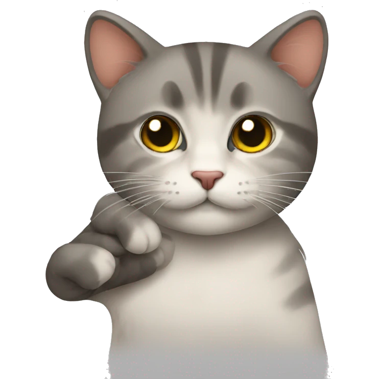 gatto con mestoli in mano emoji