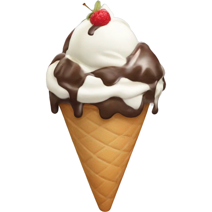 Ice cream sundae emoji