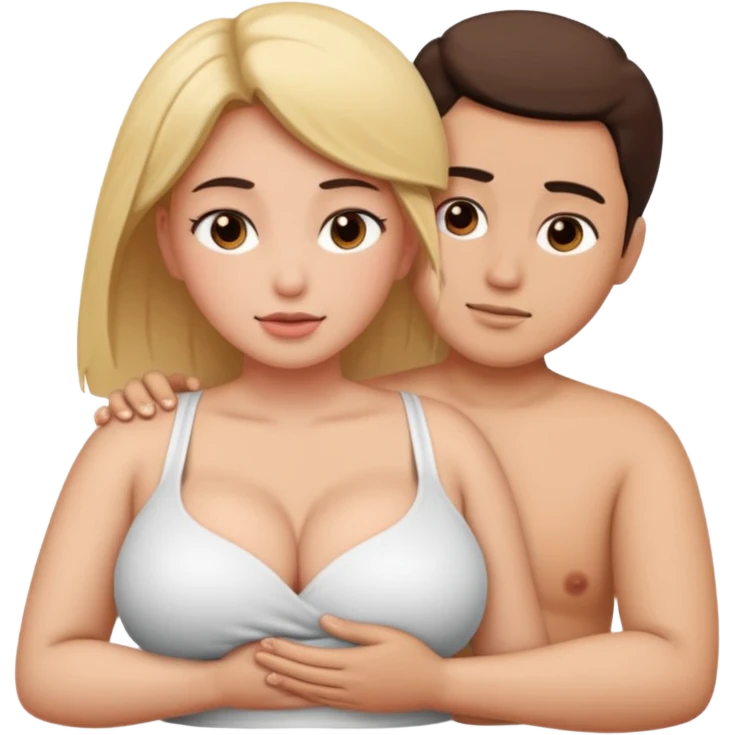 large breasts massage emoji