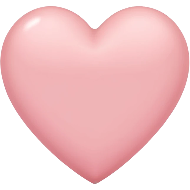 Light pink heart emoji