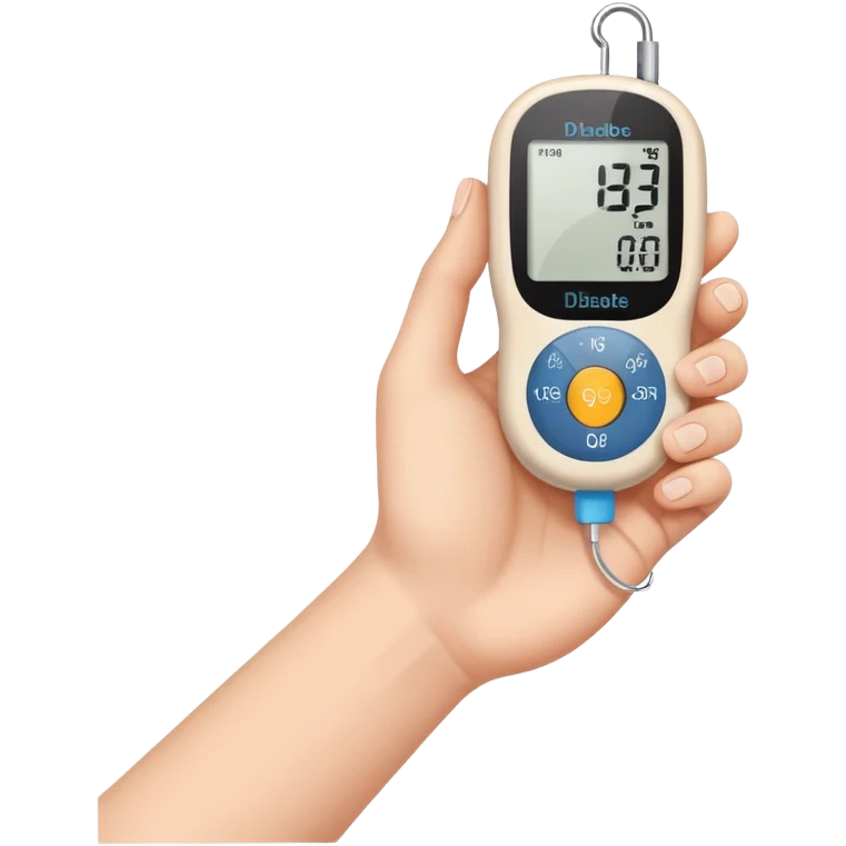 diabetes meter hand test emoji