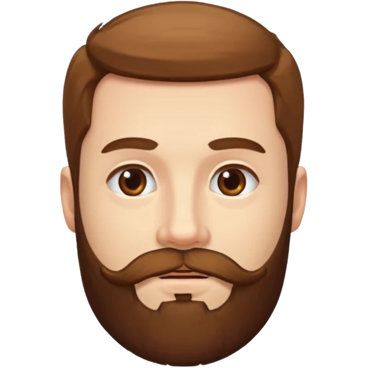 the man with a beard only on his chin emoji