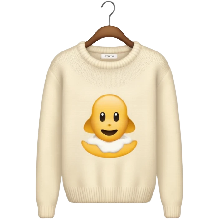 cream colored sweater emoji