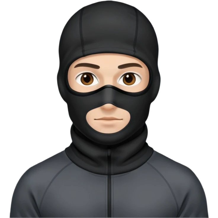 Парень в спортивном костюме и Балаклаве  emoji