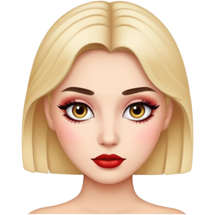 Girl with makeup  emoji