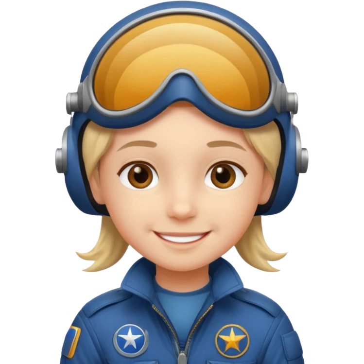 Kid pilots emoji