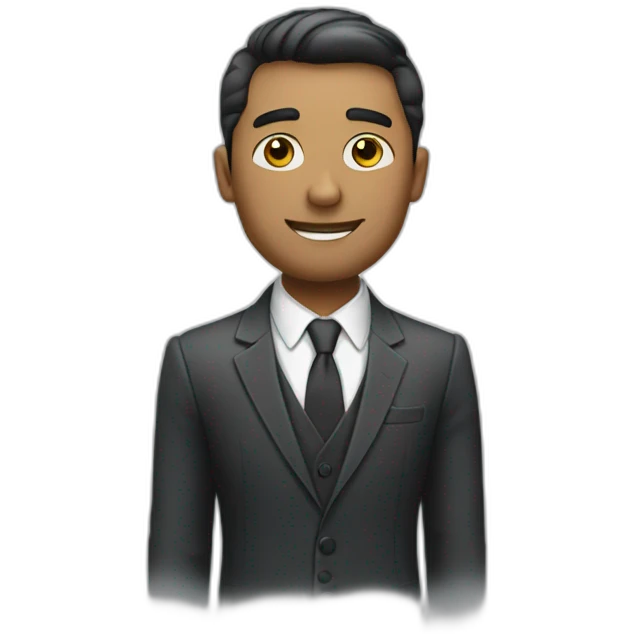 create a professional man looking well dressed emoji