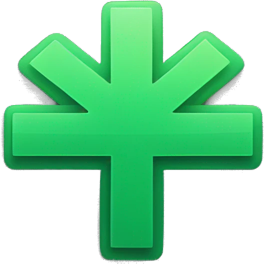 medical folder with green plus sign emoji