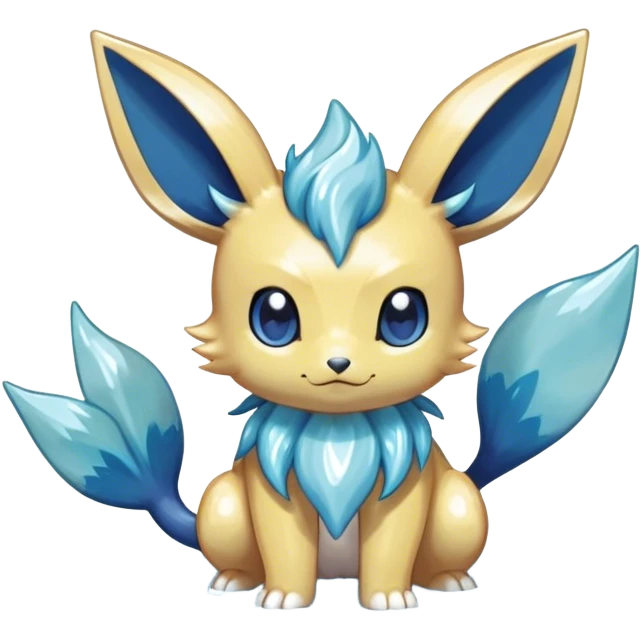 Shiny-Eeveelution-Cute-Fakemon-Water-Pokémon-fusion full body emoji
