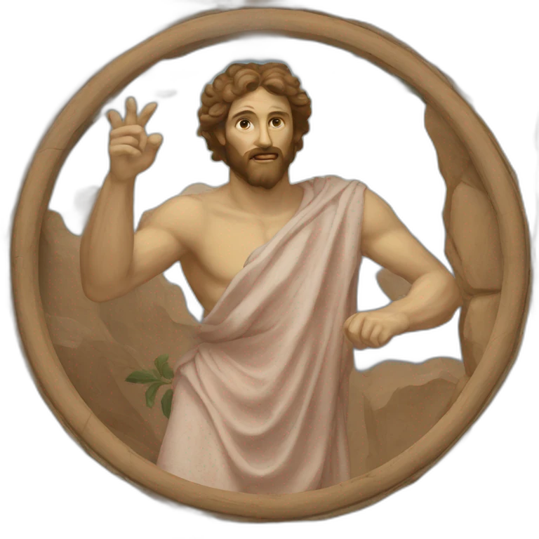 Fresco manos la creación de Adán emoji