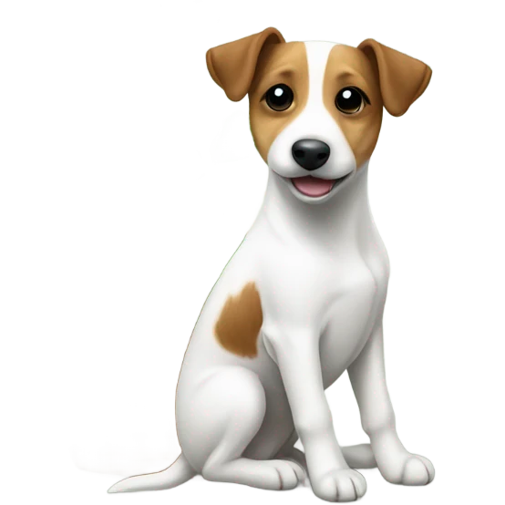 Jack Russel Terrier with Clover emoji