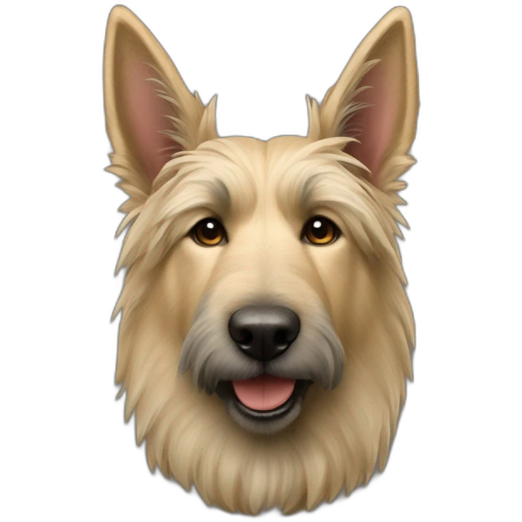 Berger Picard with pointy ears emoji
