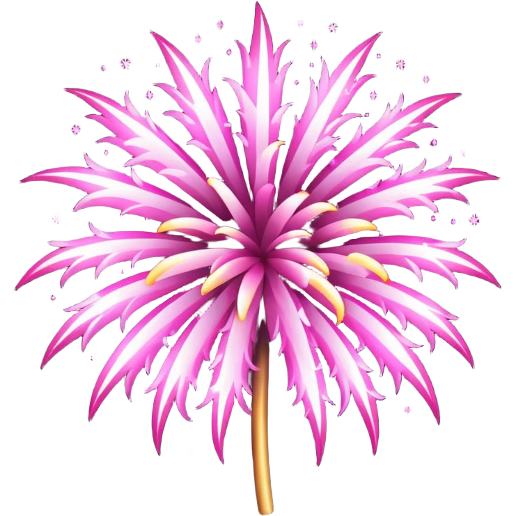 firework pink emoji
