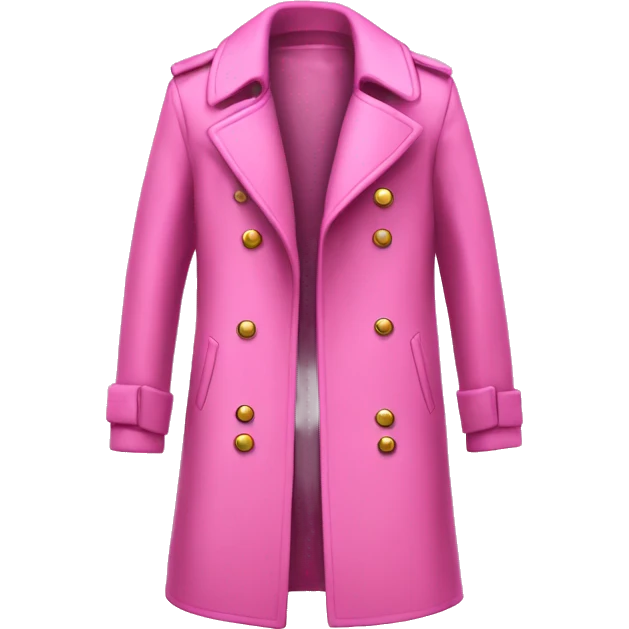pink trench coat sparkle no person emoji