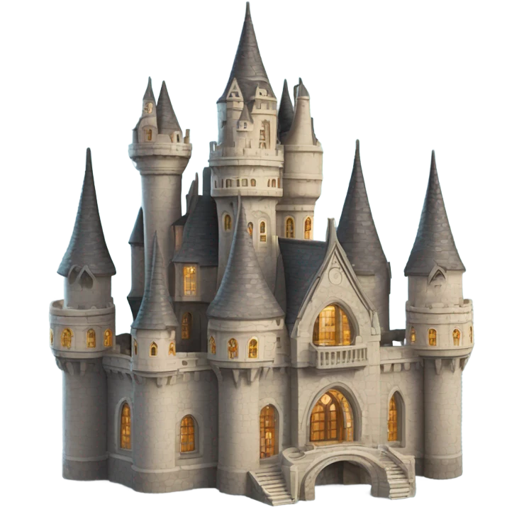 Beauty and the beast castle emoji