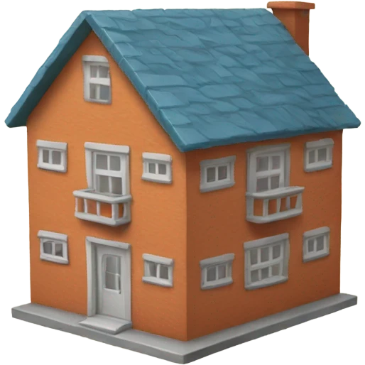 toy bloc house emoj emoji