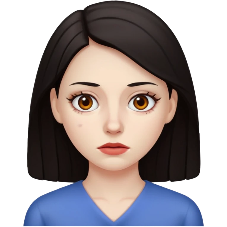 Woman with periorbital hematoma emoji