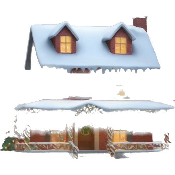 Christmas house emoji
