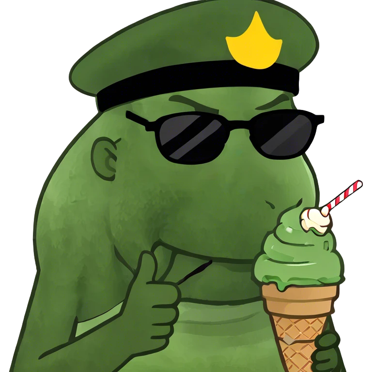 man eating icecream emoji