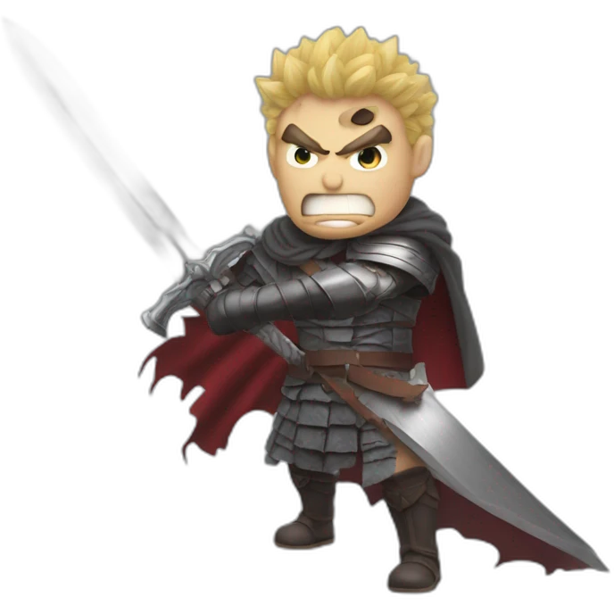 angry berserk guts with large sword emoji
