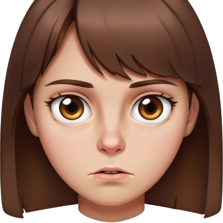 My brown haired girlfriend, Easter European features like her eyes and jawline.1,70m skinny. Make her mad  emoji