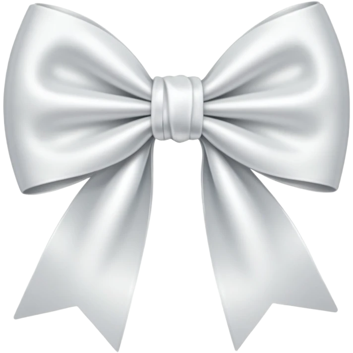 Girls white bow only bow  emoji