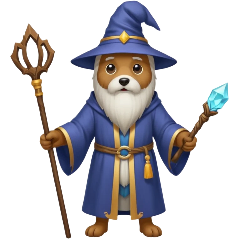 Dog wizard emoji